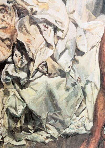 Lucian FREUD : Nu aux draps plissés - Affiche originale 2