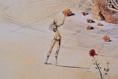 Salvador DALI (d’après) - Le cavalier Cosmique, Lithographie signée, 500ex 2