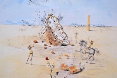 Salvador DALI (d’après) - Le cavalier Cosmique, Lithographie signée, 500ex 2