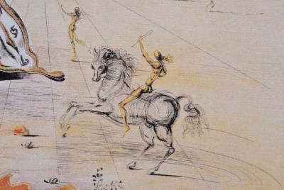 Salvador DALI (d’après) - Le cavalier Cosmique, Lithographie signée, 500ex 2