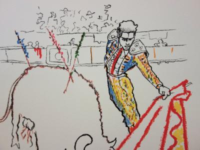 Jean COCTEAU : Toréador triomphant - Lithographie signée 2