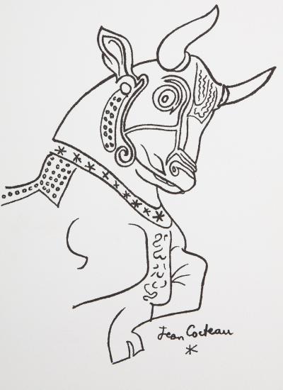 Jean COCTEAU : Taureau - Lithographie signée 2