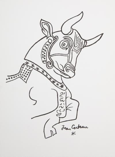 Jean COCTEAU : Taureau - Lithographie signée 2