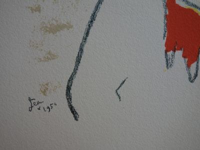 Jean Cocteau: Woman in a Cloak of Fire - Signed Lithograph 2