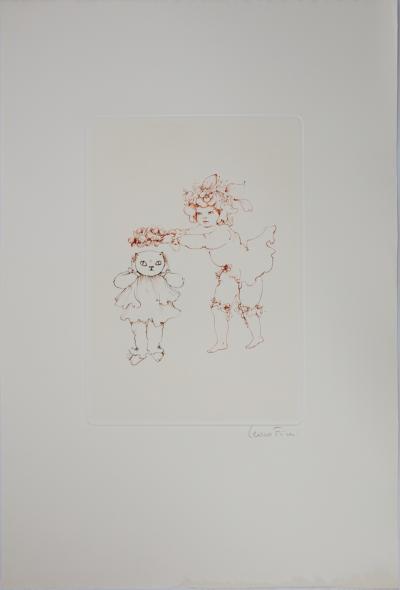 Léonor FINI : Le couronnement du chat - Gravure originale signée 2