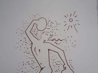 Jean COCTEAU : Homme solaire - Lithographie signée 2