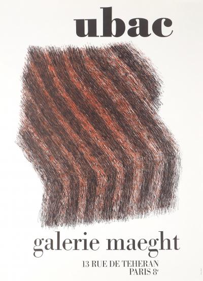 Raoul UBAC : Galerie Maeght Exposition 1972 - Lithographie signée 2