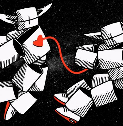 Melkio - Machines Need Love - Sérigraphie originale signée 2