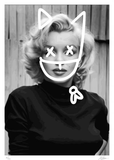 Melkio -Super Marilyn - Tirage pigmentaire original signé et numéroté
