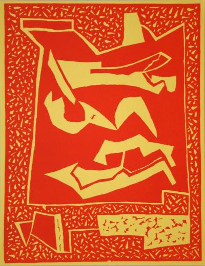 Alberto MAGNELLI (d’après) - Composition abstraite, 1959 - Bois gravé 2
