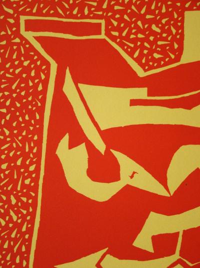 Alberto MAGNELLI (d’après) - Composition abstraite, 1959 - Bois gravé 2