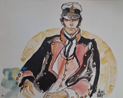 Hugo PRATT - Balade en mer salée - Affiche impression d’art