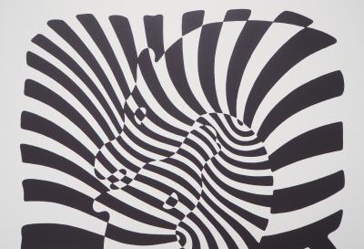 Victor VASARELY : Couple de zèbres - Sérigraphie originale signée 2