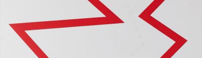 Lucio FONTANA : Concetto Spaziale Rosso - Affiche originale en sérigraphie signée 2