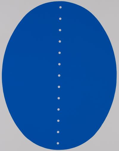 Lucio FONTANA : Concetto Spaziale Blu - Affiche originale en sérigraphie 2