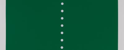 Lucio FONTANA : Concetto Spaziale Verde - Affiche originale en sérigraphie 2