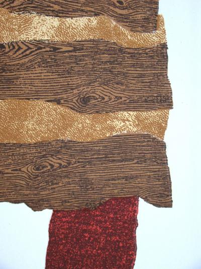 Enrico BAJ - Composition, 1962 - Lithographie originale en relief 2
