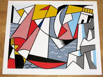 Roy Lichtenstein- Sailboats, 1973 , sérigraphie 2