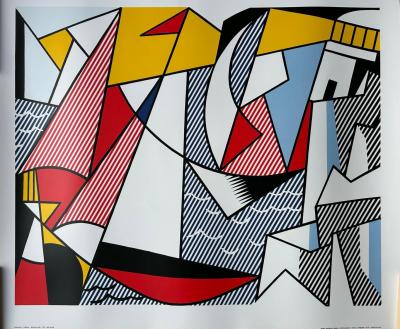 Roy Lichtenstein- Sailboats, 1973 , sérigraphie 2