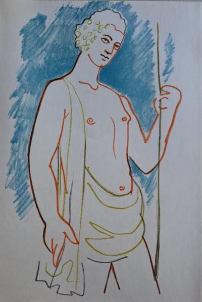 Jean Cocteau - Bacchus- Lithographie originale en couleur 2