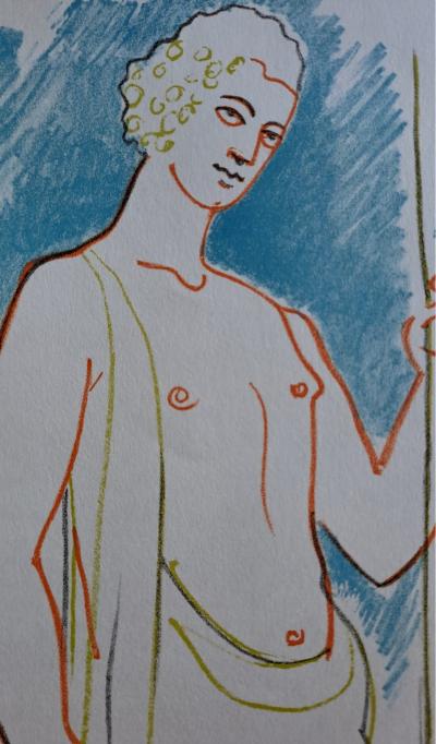 Jean Cocteau - Bacchus- Lithographie originale en couleur 2