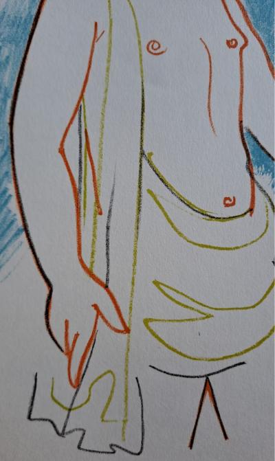 Jean Cocteau - Bacchus- Lithographie originale en couleur 2