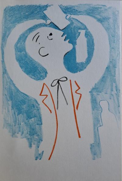 Jean Cocteau - La fête de Bacchus - Lithographie originale en couleur 2