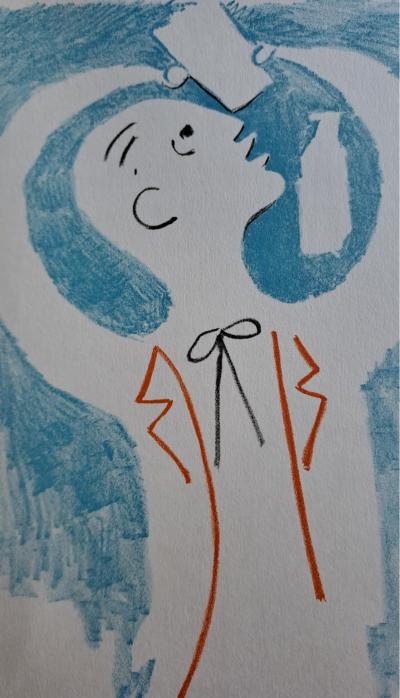 Jean Cocteau - La fête de Bacchus - Lithographie originale en couleur 2