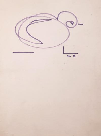 Max Ernst, Oiseau, dessin feutre, 1969 2