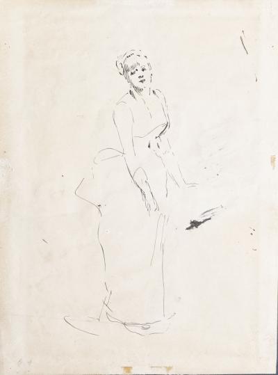 Henry Somm, Les mauvais esprits, dessin encre, vers 1890  2