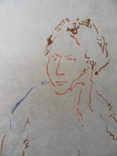 Marko CELEBONOVIC :  L’attente - Lithographie Originale Signée 2