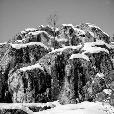 José Nicolas - Rochers de la vallée de Névaches - Tirage argentique 2