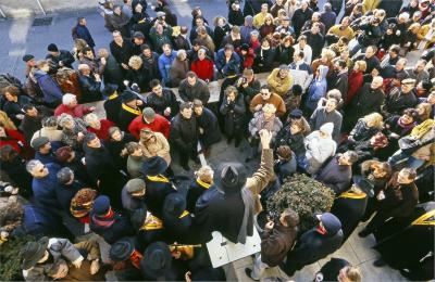 José Nicolas - Marché à la Truffes de Richerenches, 1998 - Tirage Lambda 2