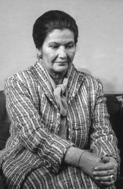 José Nicolas - Portrait de Simone Veil, Paris, 1989 - Tirage argentique