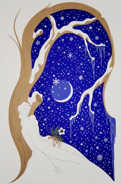 Erté, Winter, EA lithograph, 1980 2