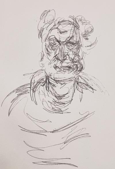 Alberto Giacometti, Héraclite, lithographie, 1955 2
