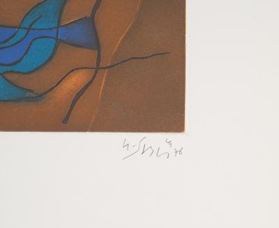 Gustave SINGIER : Crépuscule en bord de mer, Gravure originale signée 2