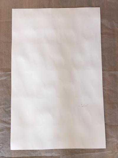 Claude Viallat - sans titre (Rouge) - sérigraphie originale signée - circa 1980 2