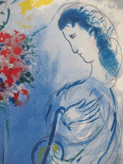 Marc CHAGALL : L’ange de la musique, Lithographie signée 2
