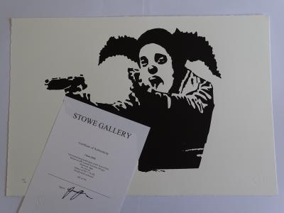 Banksy, after x Clown Skateboard - Clown avec armes, 2022 - Sérigraphie 2