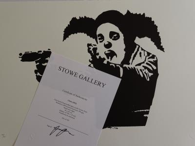 Banksy, after x Clown Skateboard - Clown avec armes, 2022 - Sérigraphie 2