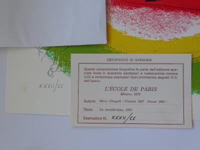 Marc Chagall (d’après) - L’écuyère, 1979 - lithographie 2