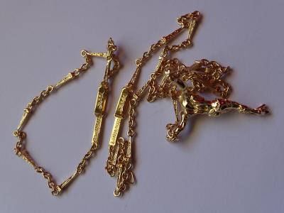 Salvador DALI (d'après) - Le Christ de Saint Jean de la Croix - Collier et bracelet 2