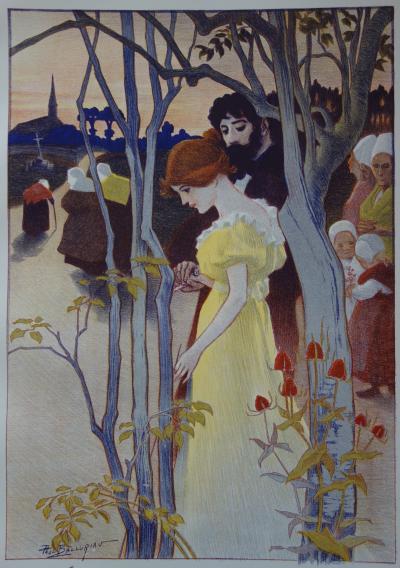 Paul BALLURIAU : Crépuscule, Lithographie originale signée 2