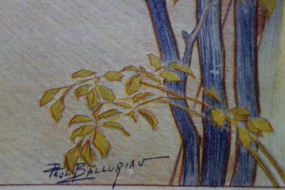Paul BALLURIAU : Crépuscule, Lithographie originale signée 2