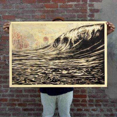 SHEPARD FAIREY (OBEY) - DARK WAVE - LITHOGRAPHIE SIGNÉE 2