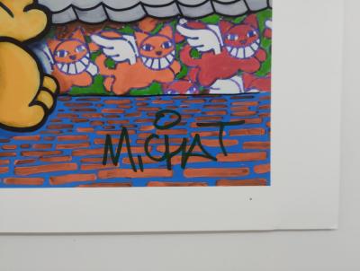 M Chat - Purr and Winged Cat, 2023 - Signed screenprint 2