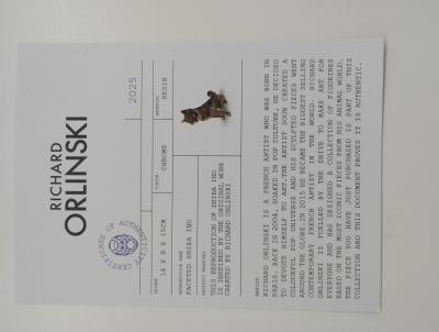 Richard Orlinski - Shiba (Bronze Edition) - sculpture 2