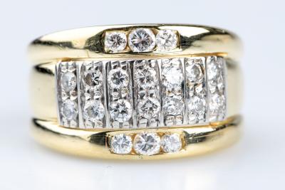 Bague Diamants en Or Jaune 18 Carats 2