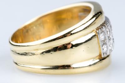 Bague Diamants en Or Jaune 18 Carats 2